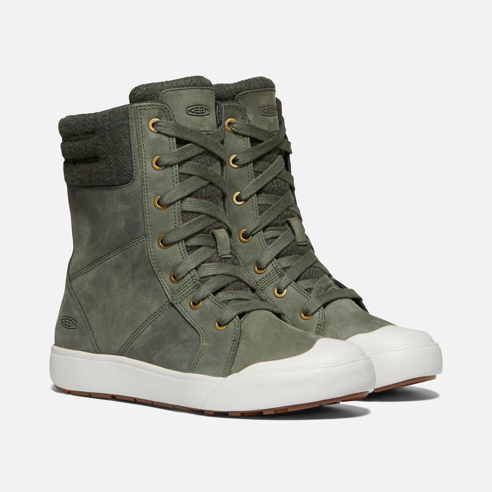 Keen Sneaker Kängor Dam Mörk Gröna - Elena - 486310VFL